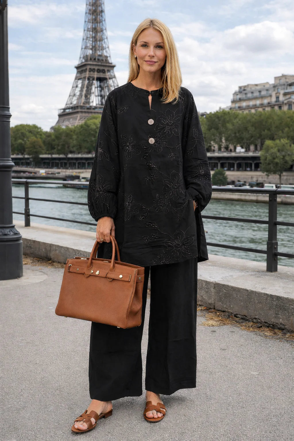 Ensembles longue Broderie fluide bohème